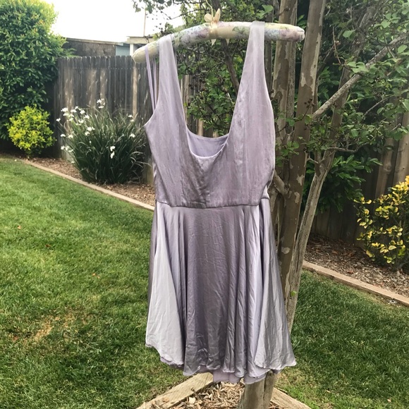 Women’s Designer 100% silk Lavender Dress - Picture 7 of 8